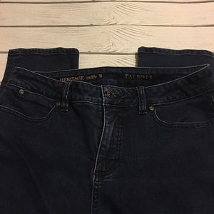 Talbots Dark Wash Heritage Ankle Pants Size 8